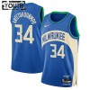 Maillot Enfant Milwaukee Bucks Giannis Antetokounmpo 2023-24 Nike City Edition Royal Swingman